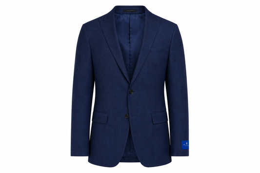 Tailored Stripped Navy Blue Suit