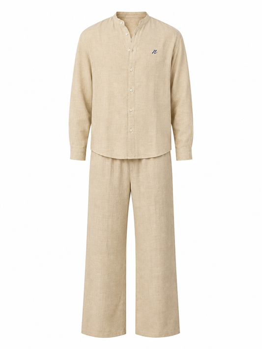 Linen Co-Ord Set – Cream Beige