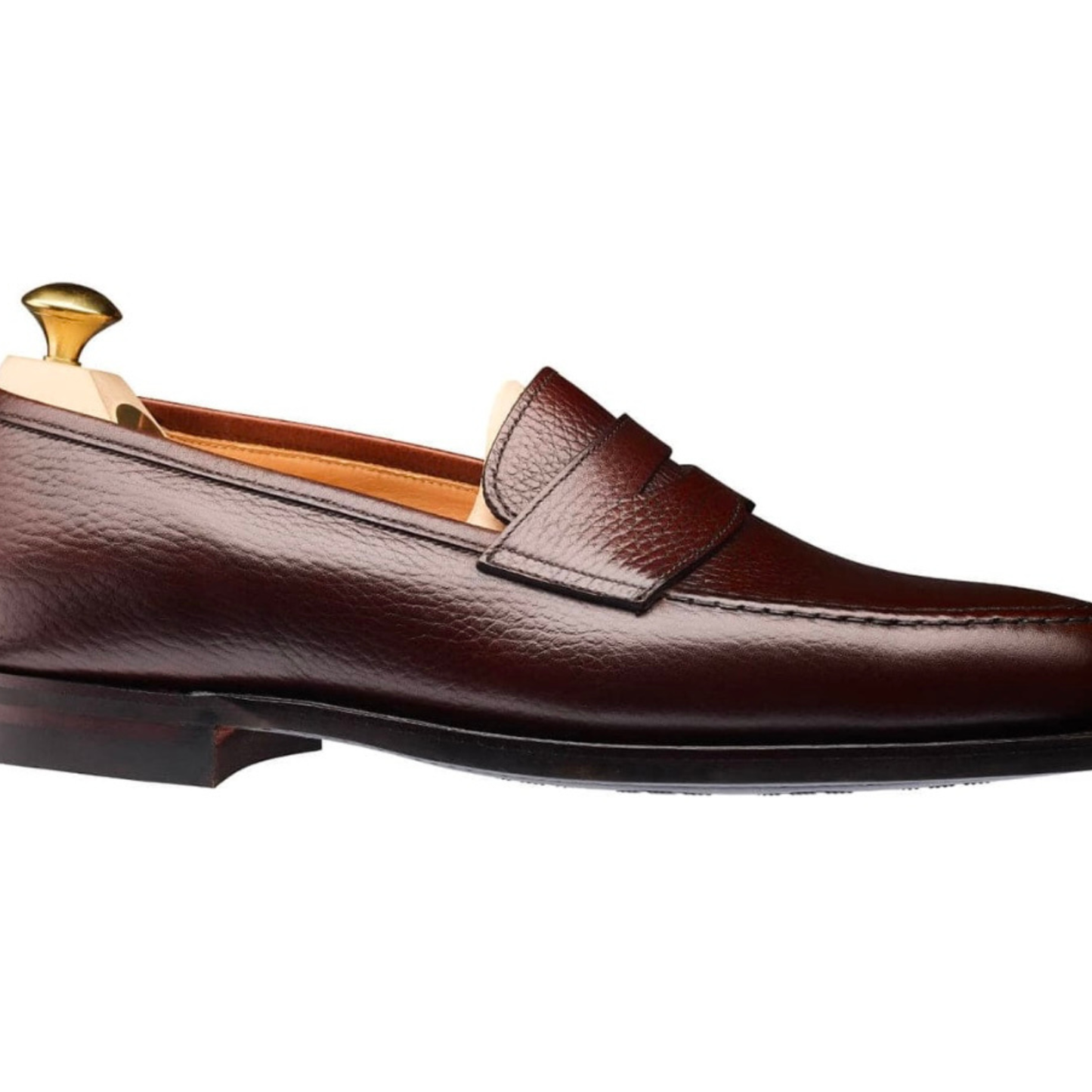 Brown Leather Penny Loafers