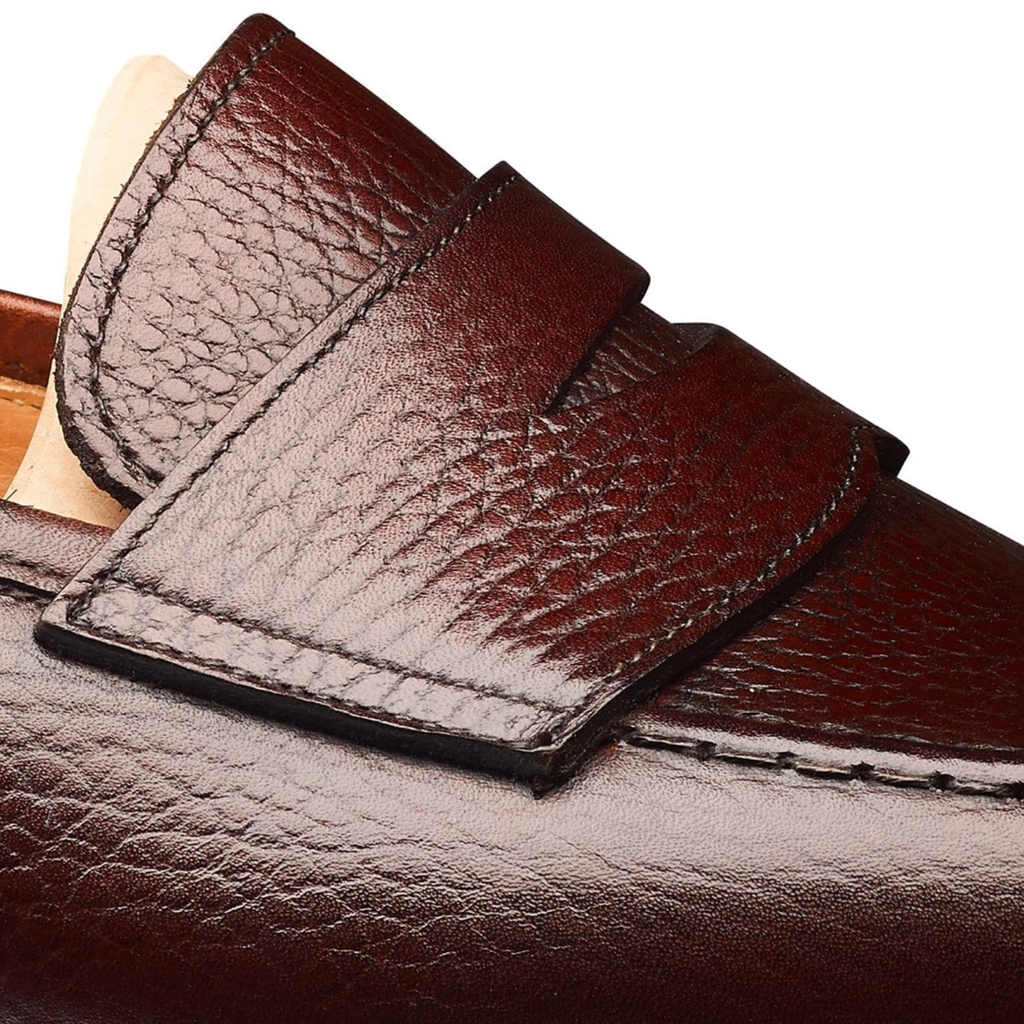Brown Leather Penny Loafers