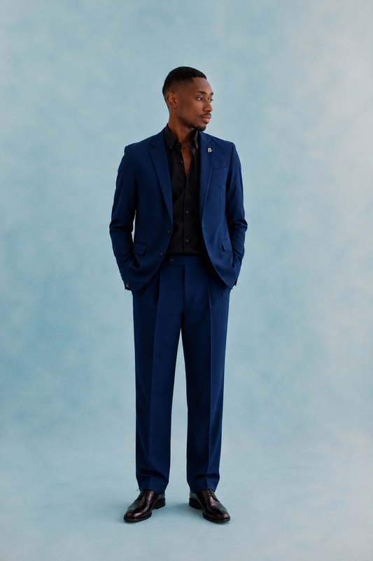Tailored Fit Dark Blue Suit