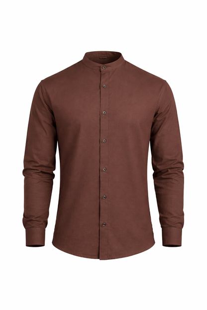 Enyon Brown Linen Shirt