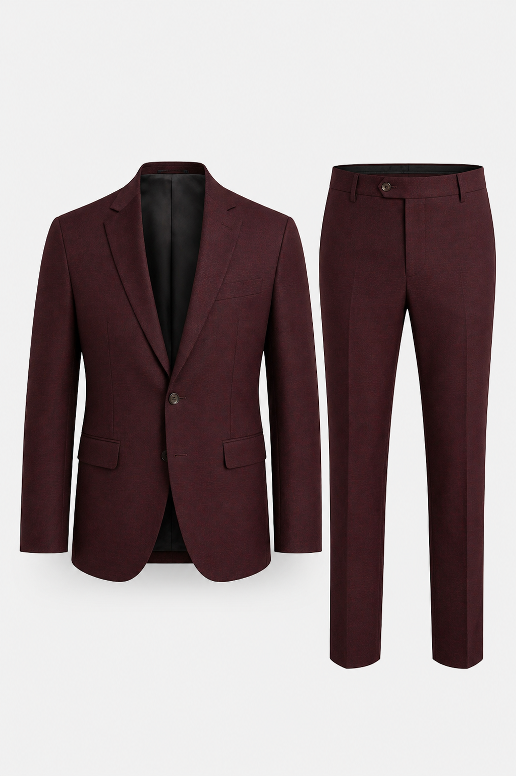 Tailored Deep Burgundy Suit