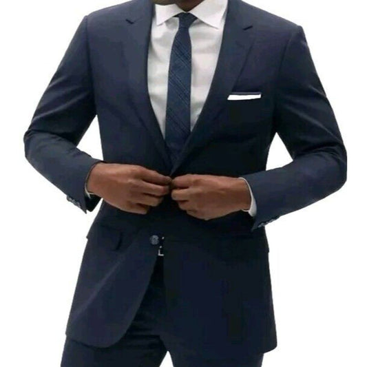 Tailored Fit Dark Blue Suit