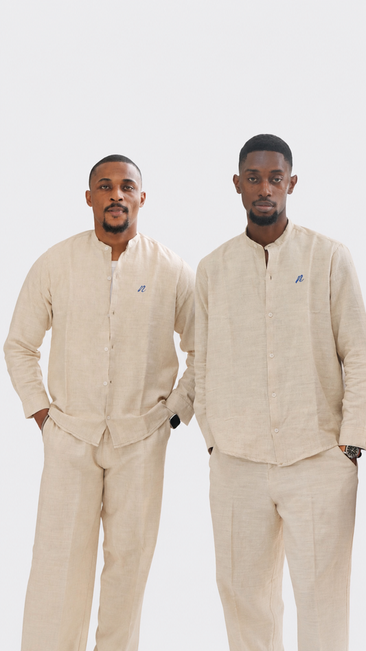 Linen Co-Ord Set – Cream Beige