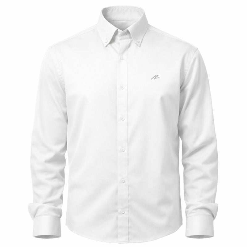 White Cotton Collar Shirt