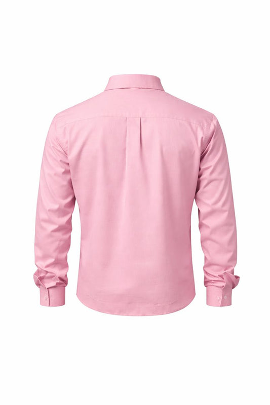 Pink Cotton Collar Shirt