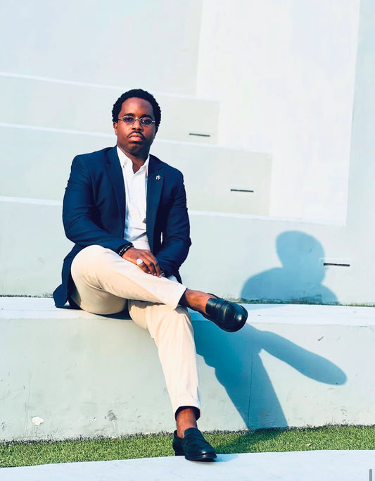 Tailored Fit Dark Blue Blazer