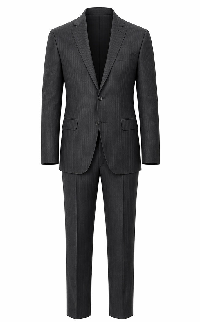 Tailored Stripped Grey Suit