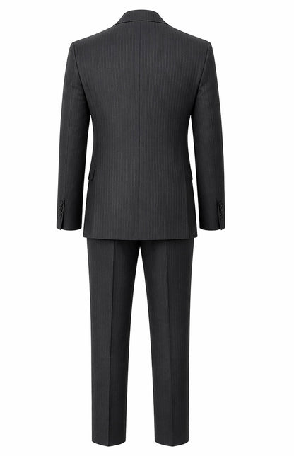 Tailored Stripped Grey Suit