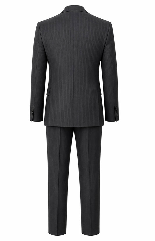 Tailored Stripped Grey Suit